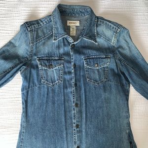 Diesel denim blouse shirt